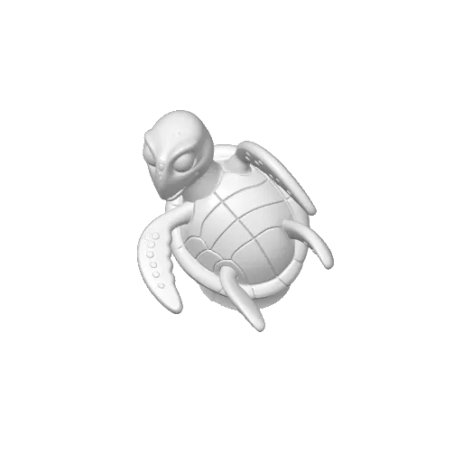 Green Sea Turtle Figure for Painting, photo 4 of 4 - Green Sea Turtle Figure for Painting Art
