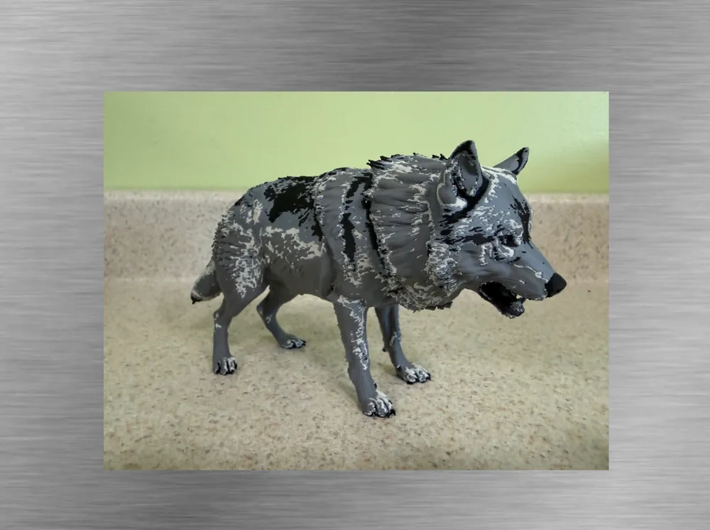 Grey Wolf-Ultra-realistic Figure, photo 2 of 4 - Grey Wolf-Ultra-realistic Figure Figurines & Collectibles