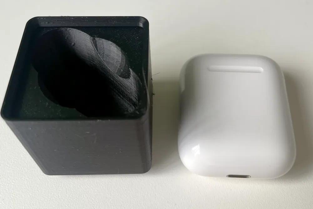 Gridfinity Airpod holder (pin compatible), photo 2 of 4 - Gridfinity Airpod holder (pin compatible) Tools