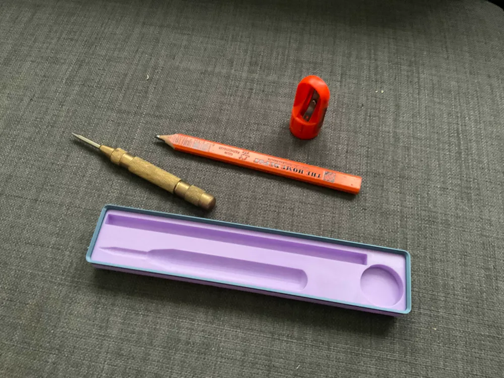 Gridfinity Wood Pencil, Sharpener, and Centerpunch, photo 2 of 4 - Gridfinity Wood Pencil, Sharpener, and Centerpunch Tools