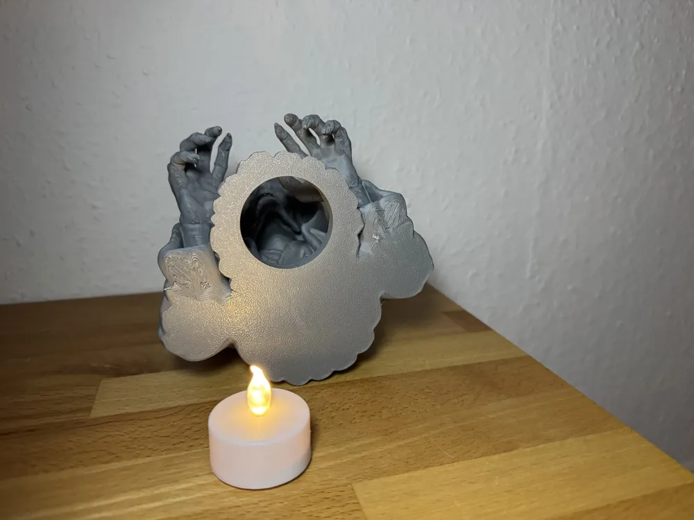Grim Reaper LED tea light holder, photo 5 of 5 - Character Tealight Holders, skull
