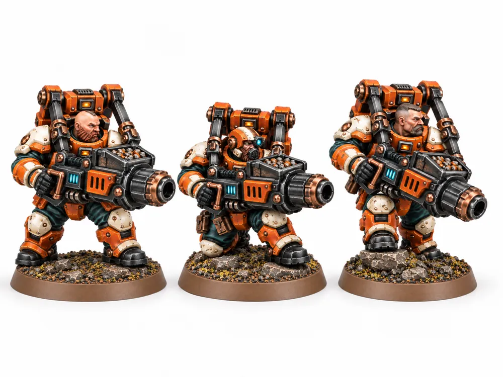 Grimdark Space Dwarf Heavy Oreburst Gunners - Board Games, in stock in India