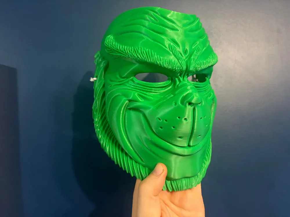 Grinch Mask, photo 3 of 4 - Grinch Mask Props & Cosplay