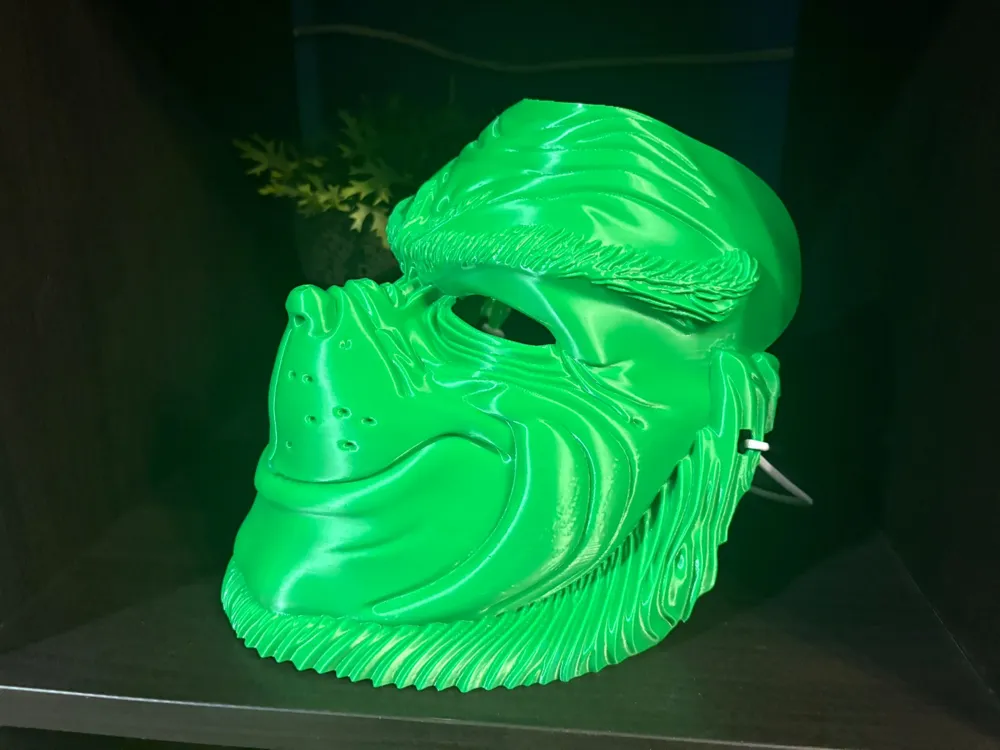 Grinch Mask, photo 4 of 4 - Grinch Mask Props & Cosplay