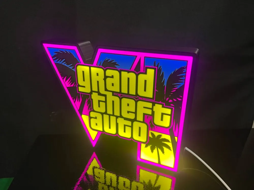 GTA 6 LightBox - Grand Theft Auto VI Lampada