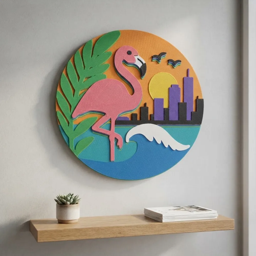 Vice City Style Wall Decor, photo 2 of 4 - Vice City Style Wall Decor Household