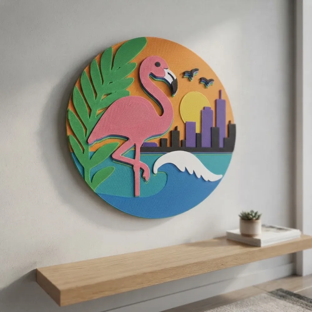 Vice City Style Wall Decor, photo 3 of 4 - Vice City Style Wall Decor Household