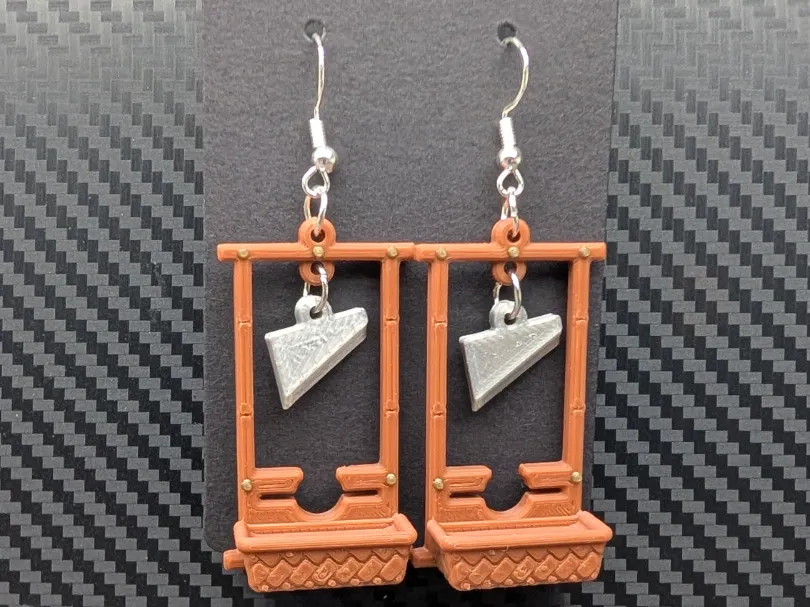 Guillotine Earrings, photo 4 of 4 - Guillotine Earrings Jewellery & Accessories