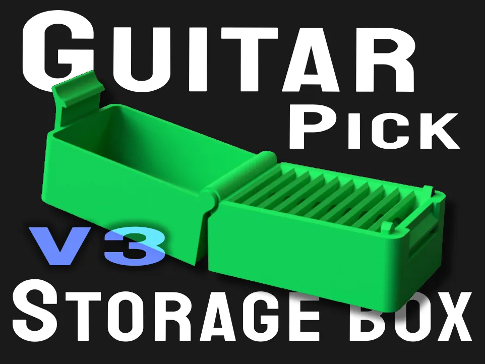 Guitar pick storage box, another view - Guitar & String Instrument Accessories, organize