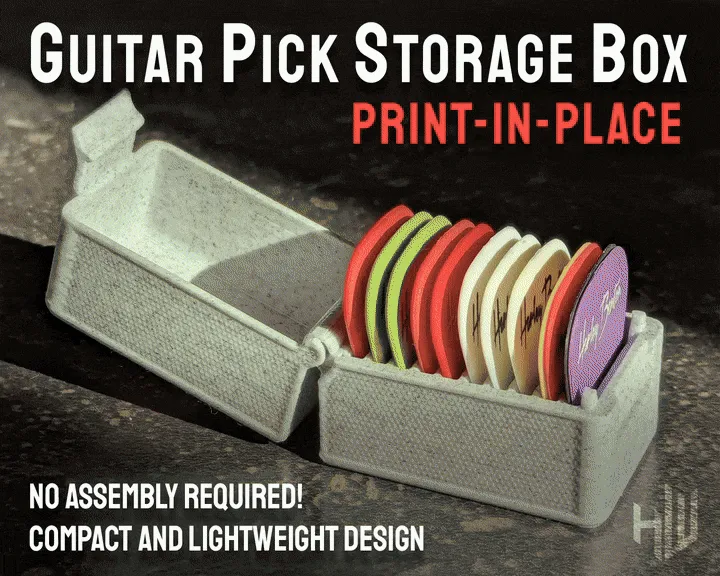Guitar Pick Storage Box