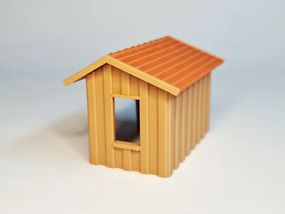 H0 1:87 contemporary bus stop, photo 2 of 4 - H0 1:87 contemporary bus stop Miniatures
