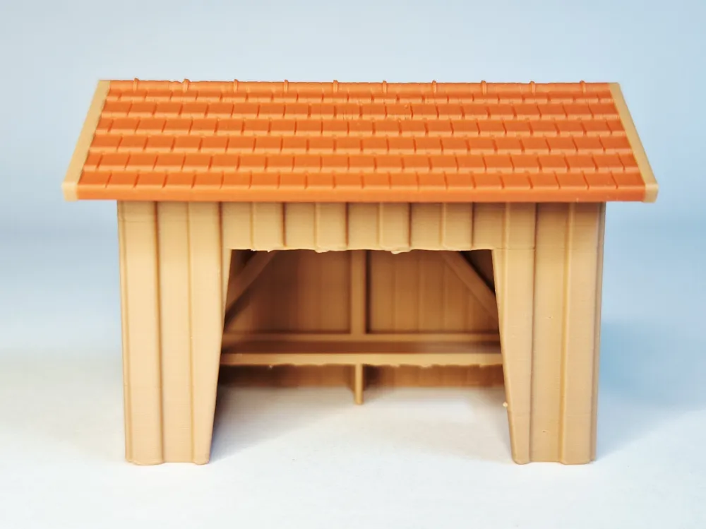 H0 1:87 contemporary bus stop, photo 3 of 4 - H0 1:87 contemporary bus stop Miniatures