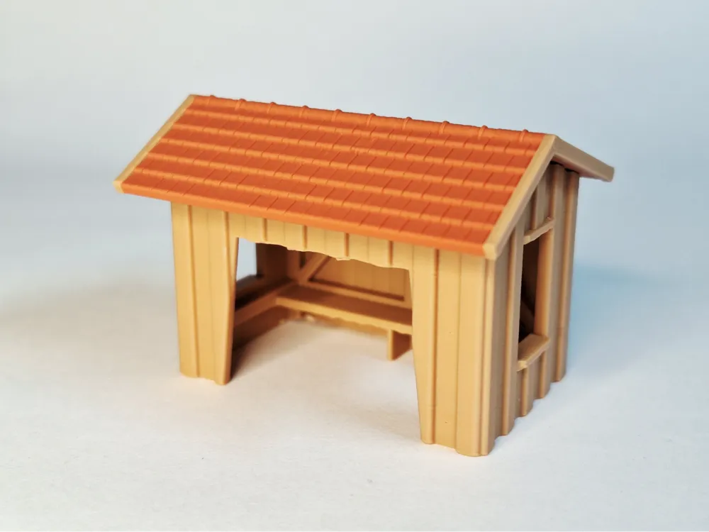 H0 1:87 contemporary bus stop - Architecture, in stock in India