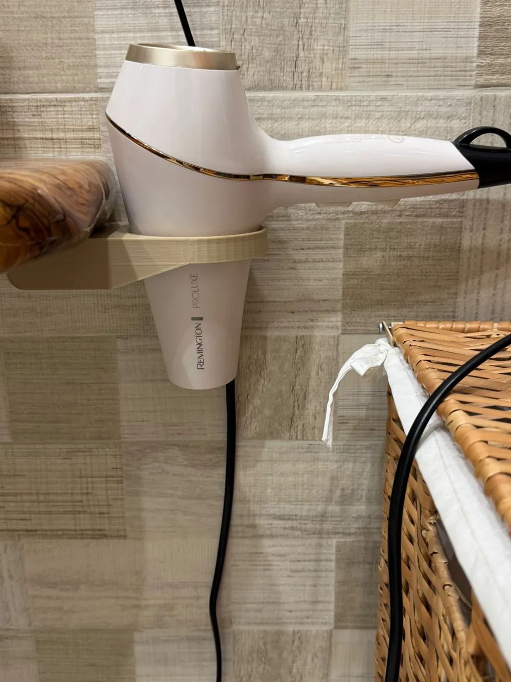 Hair Dryer Wall Holder, Bathroom design, photo 2 of 4 - Hair Dryer Wall Holder, Bathroom design Household