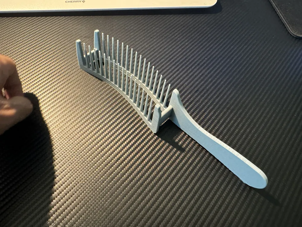Hairdressing artifact double-layer positioning curved comb novice hair cutting hair salon home adjustable height zero-based men's hair limit comb, photo 3 of 4 - Hairdressing artifact double-layer positioning curved comb novice hair cutting hair salon home adjustable heig