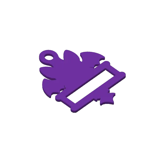 Halloween Bat Hair Tie Holder Keychain, photo 4 of 4 - Halloween Bat Hair Tie Holder Keychain Generative Art
