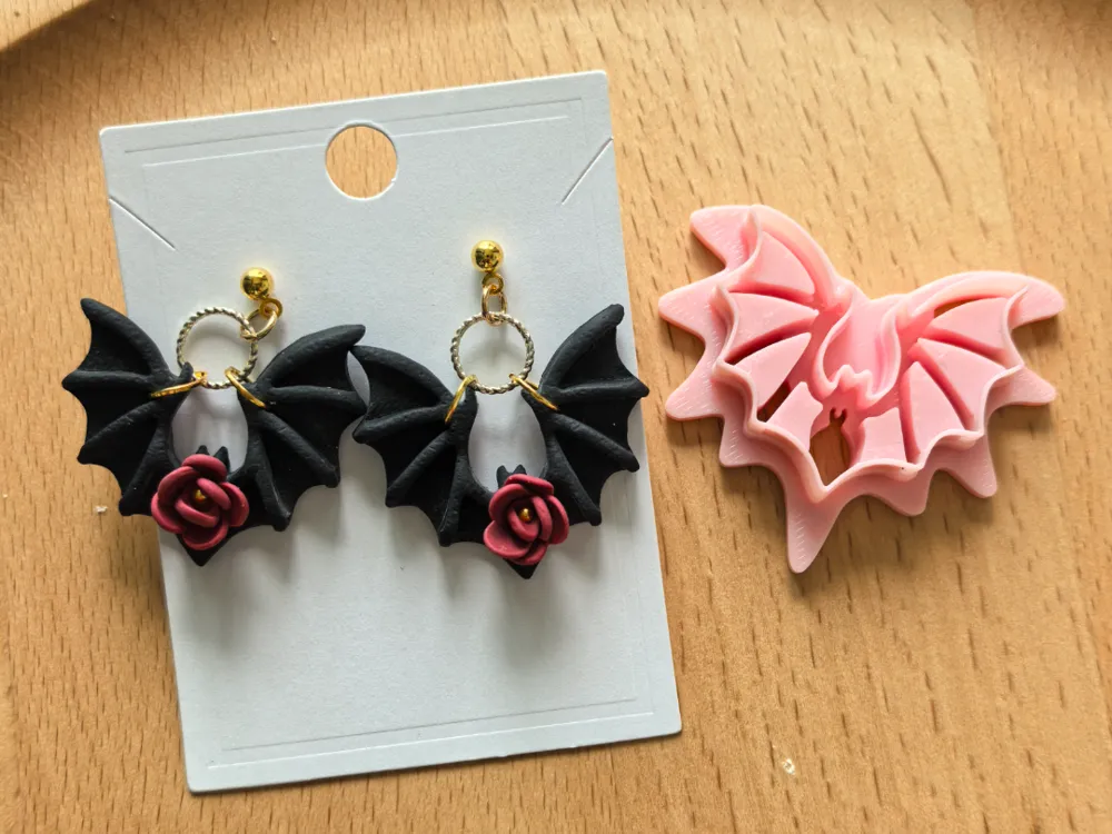 Halloween Bat Polymer Clay Cutter Mold