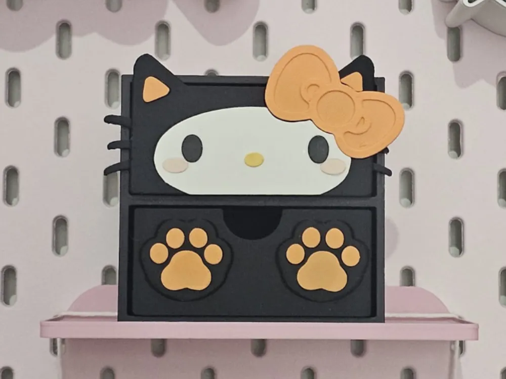 Halloween Black Cat Hello Kitty Drawer Box - Decor, in stock in India