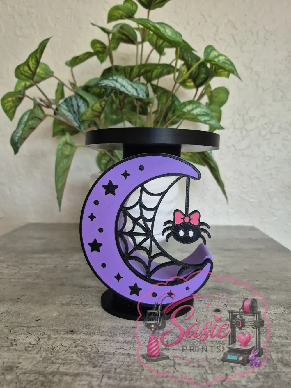 Halloween Candle Holder/Mini Plant Stand, photo 5 of 5 - Succulent & Mini Planters, spider