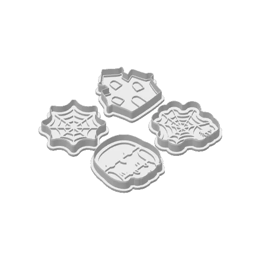 Halloween Cookie Cutters Set -Spooky Molds, photo 4 of 4 - Halloween Cookie Cutters Set -Spooky Molds Kitchen & Dining