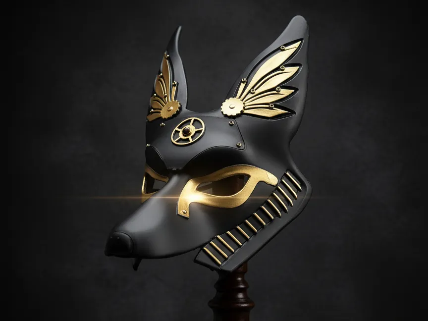Halloween Cosplay Anubis Steampunk Mask
