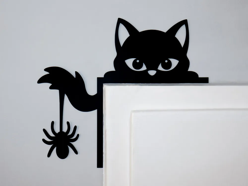 Halloween Door Corner - Bats, Spiders & Webs, in stock