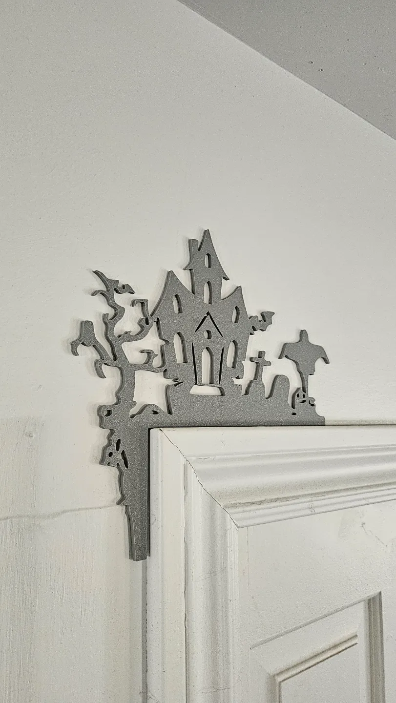 Halloween Haunted House door corner home deco, photo 2 of 4 - Tombstones, Coffins & Haunted Decor, Gifts & Occasions