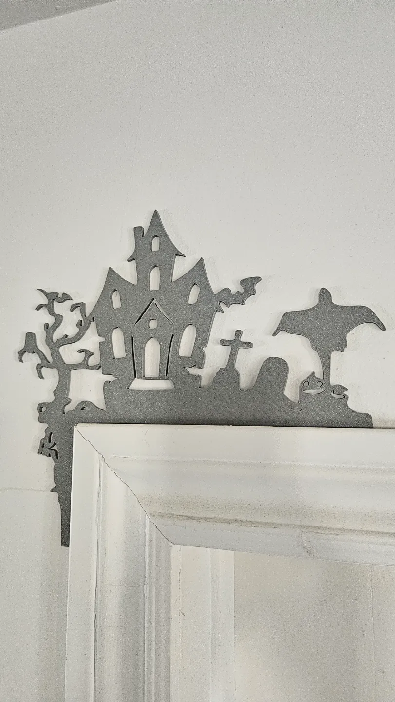 Halloween Haunted House door corner home deco, photo 3 of 4 - Tombstones, Coffins & Haunted Decor, Gifts & Occasions