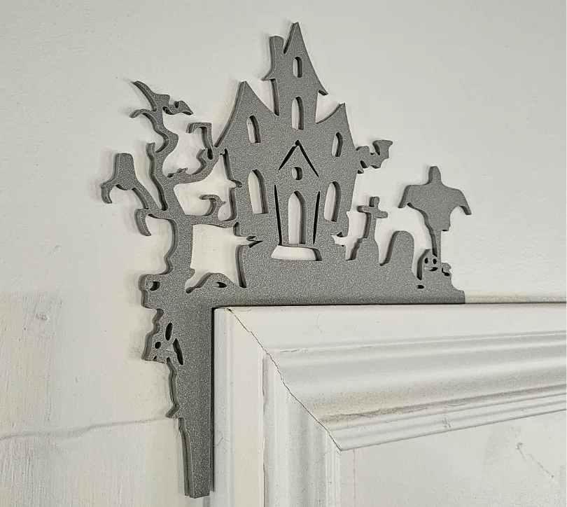 Halloween Haunted House door corner home deco