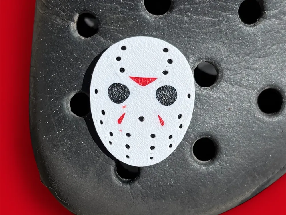 Halloween Hockey Jason Mask - Shoe Charm