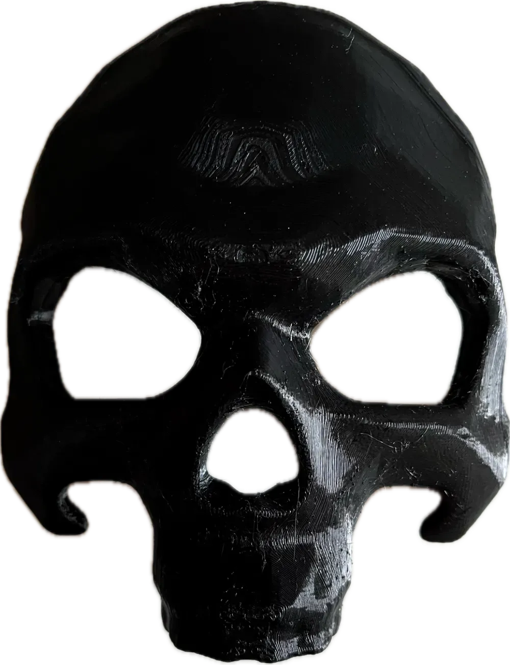 Halloween mask - Half Skull like "The Punisher", another view - Skull Masks, sculpture