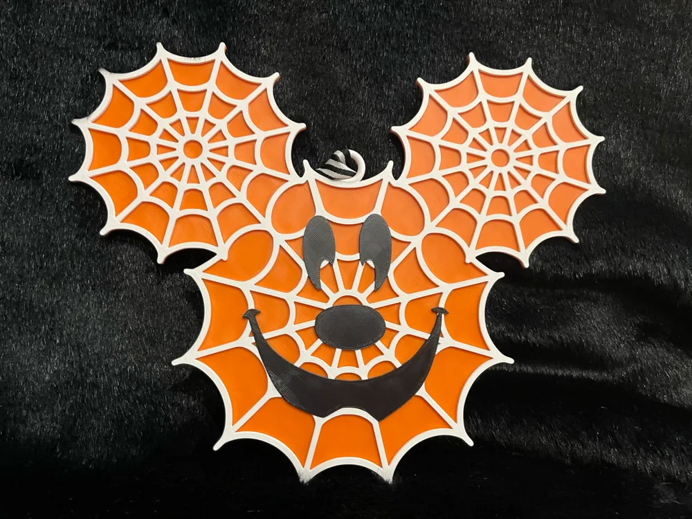Halloween Mickey Mouse Spooky Spiderweb Decor, photo 4 of 4 - Halloween Mickey Mouse Spooky Spiderweb Decor Household