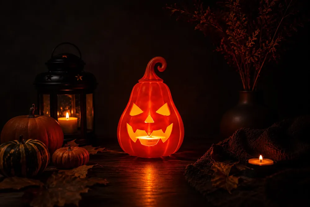 Halloween Pumpkin, Hanging & Light-Up Combo, photo 3 of 4 - Halloween Pumpkin, Hanging & Light-Up Combo Household