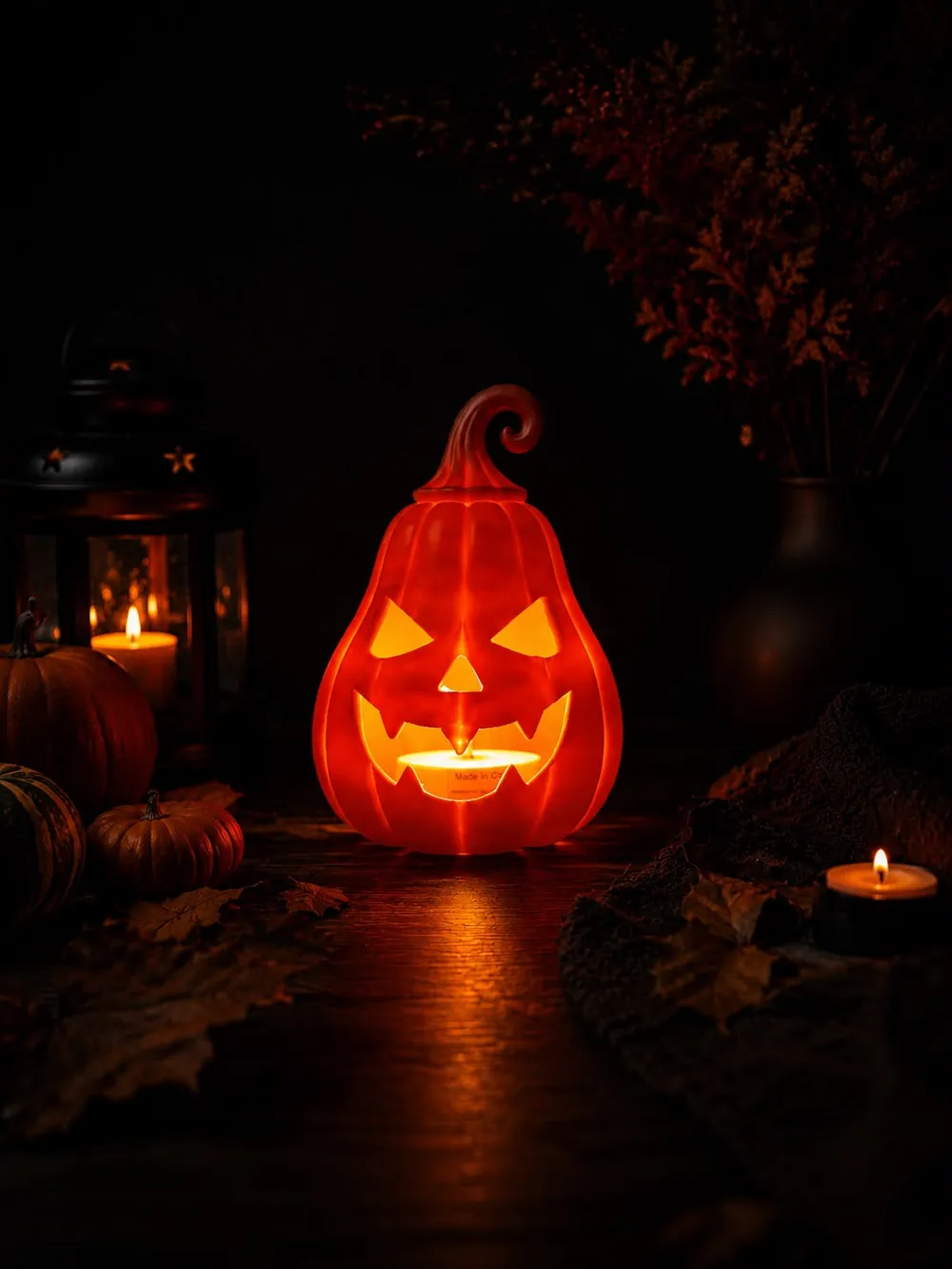 Halloween Pumpkin, Hanging & Light-Up Combo, photo 4 of 4 - Halloween Pumpkin, Hanging & Light-Up Combo Household
