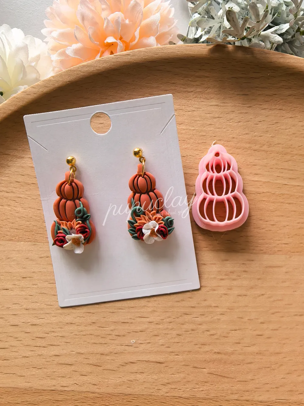 Halloween pumpkin polymer clay cutter, photo 2 of 4 - Halloween pumpkin polymer clay cutter Art & Craft Supplies