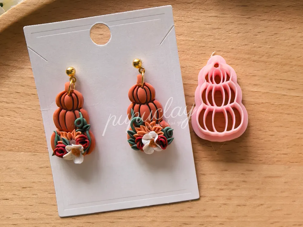 Halloween pumpkin polymer clay cutter - Clay Cutters & Clay Tools, in stock