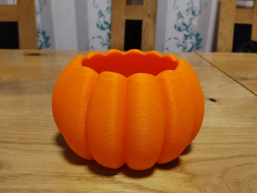 Halloween Pumpkin Vase & Flower Box, photo 2 of 4 - Halloween Pumpkin Vase & Flower Box Home Decor Items