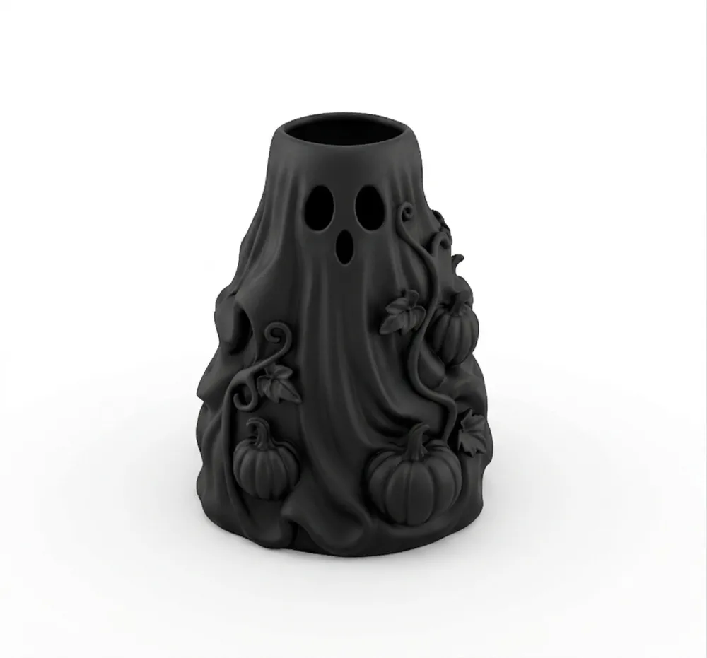 Halloween Ghost Flower Vase, photo 3 of 5 - Vases, halloween vase samhain vase ghost vase goth flower vase gothic vase spooky vase