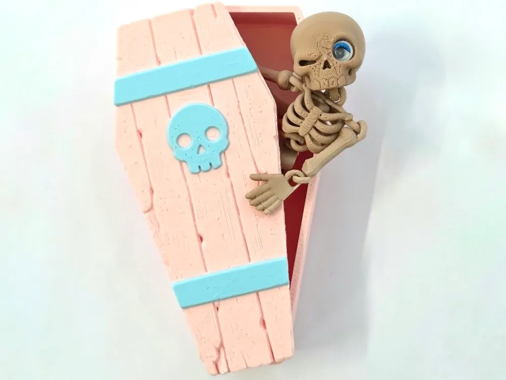 Halloween Skeleton in Coffin. Articulated skeleton - Other Toys & Games, in stock in India