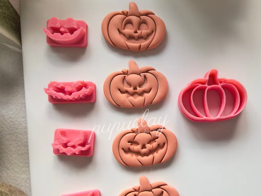 Halloween Spooky Pumpkin Polymer Clay Cutter, photo 3 of 4 - Halloween Spooky Pumpkin Polymer Clay Cutter Hobby & DIY