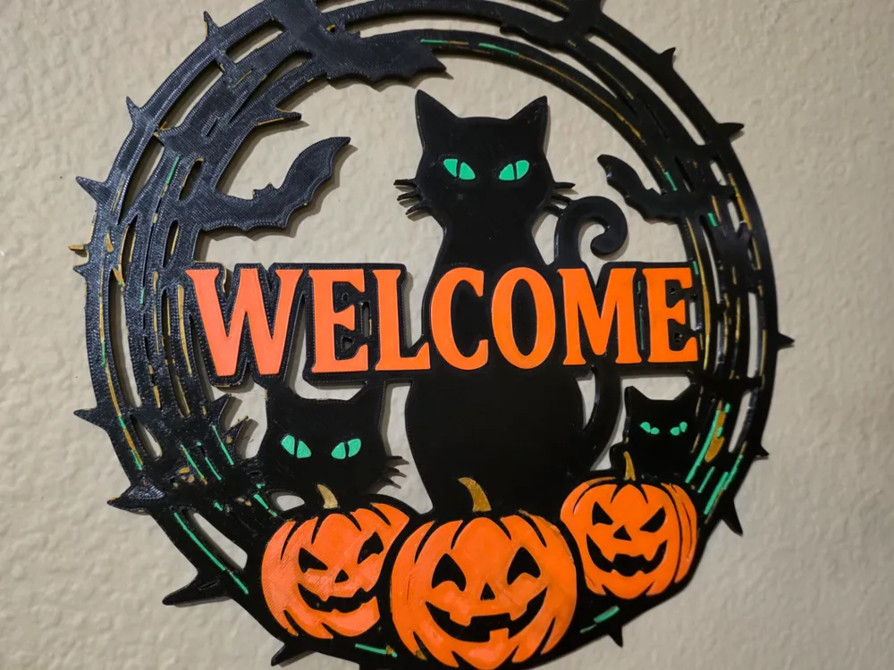 Halloween Welcome Wreath, photo 4 of 4 - Halloween Welcome Wreath Gifts & Occasions