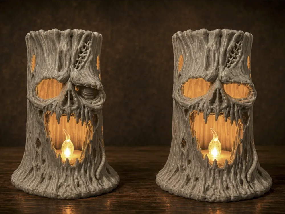 Halloween Zombie Tree - LED Tea Light, photo 4 of 4 - Halloween Zombie Tree - LED Tea Light Home Decor Items