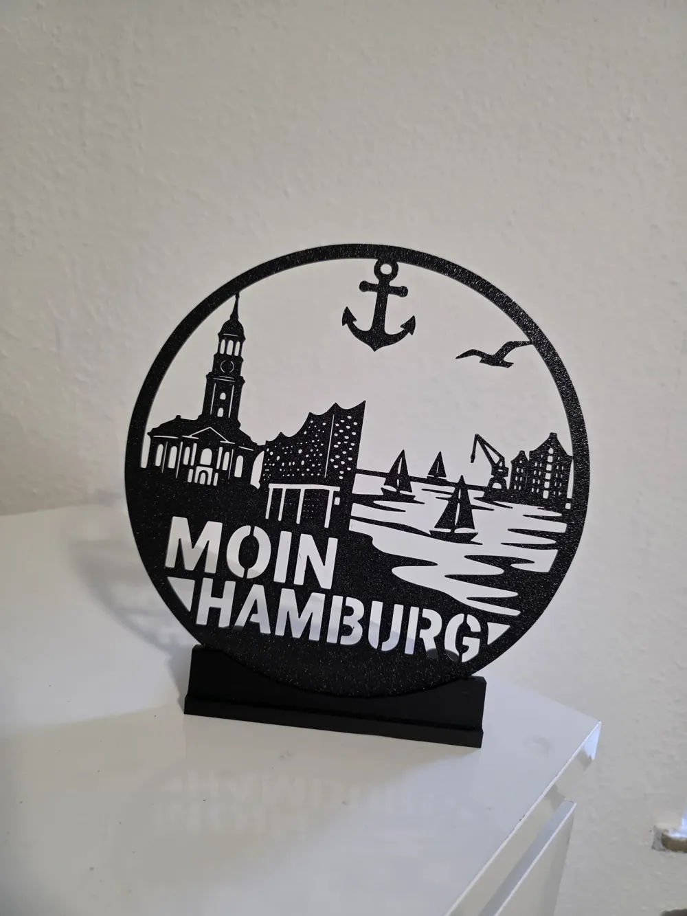 Hamburg Skyline Stand & Deko, „Moin Hamburg“, photo 2 of 4 - Hamburg Skyline Stand & Deko, „Moin Hamburg“ Storage & Organisation