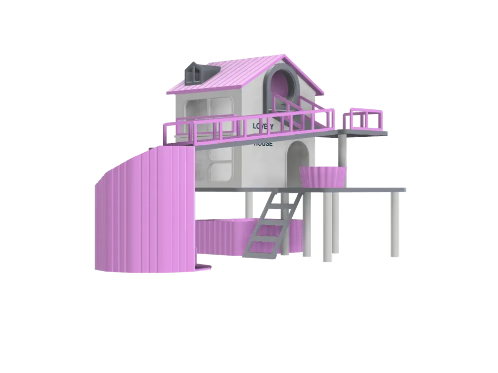 仓鼠空中步道套装玩具小屋Hamster Pet House Skywalk Suite Joy