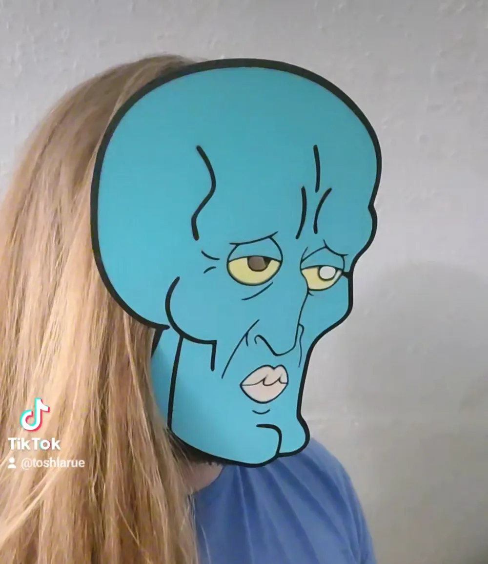 HANDSOME SQUIDWARD MASK
