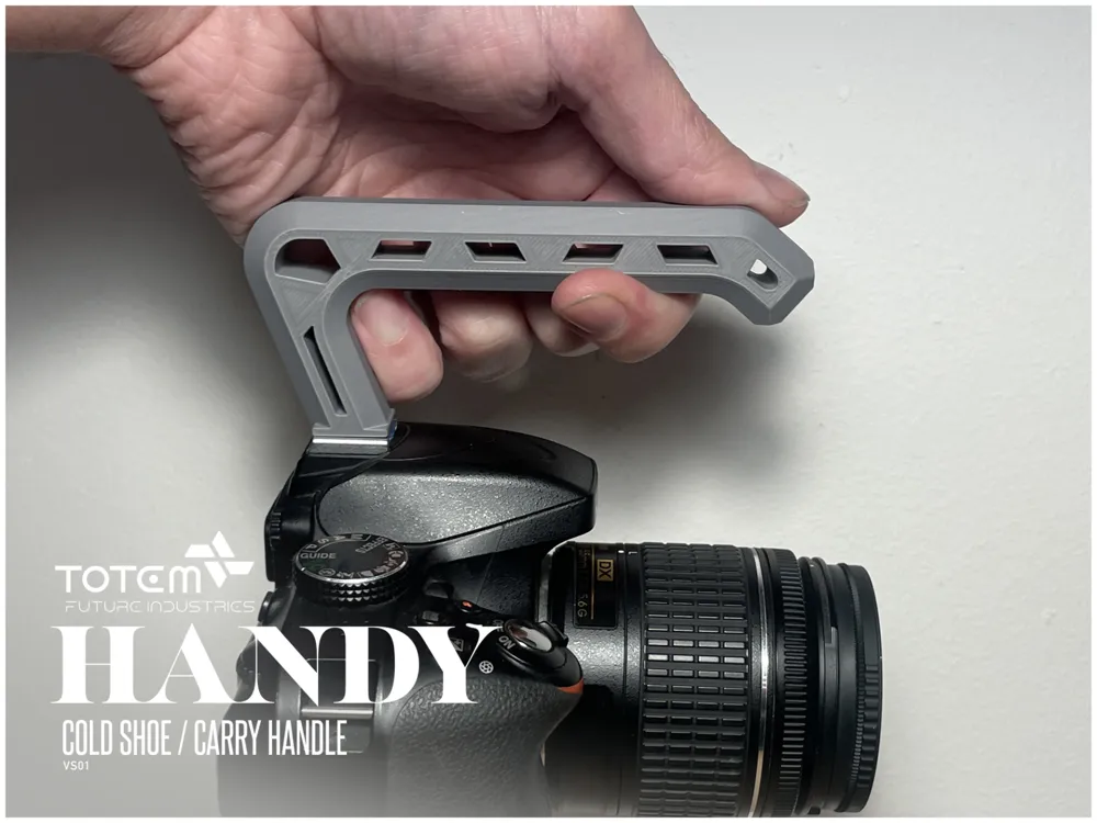 HANDY - Cold shoe camera handle.