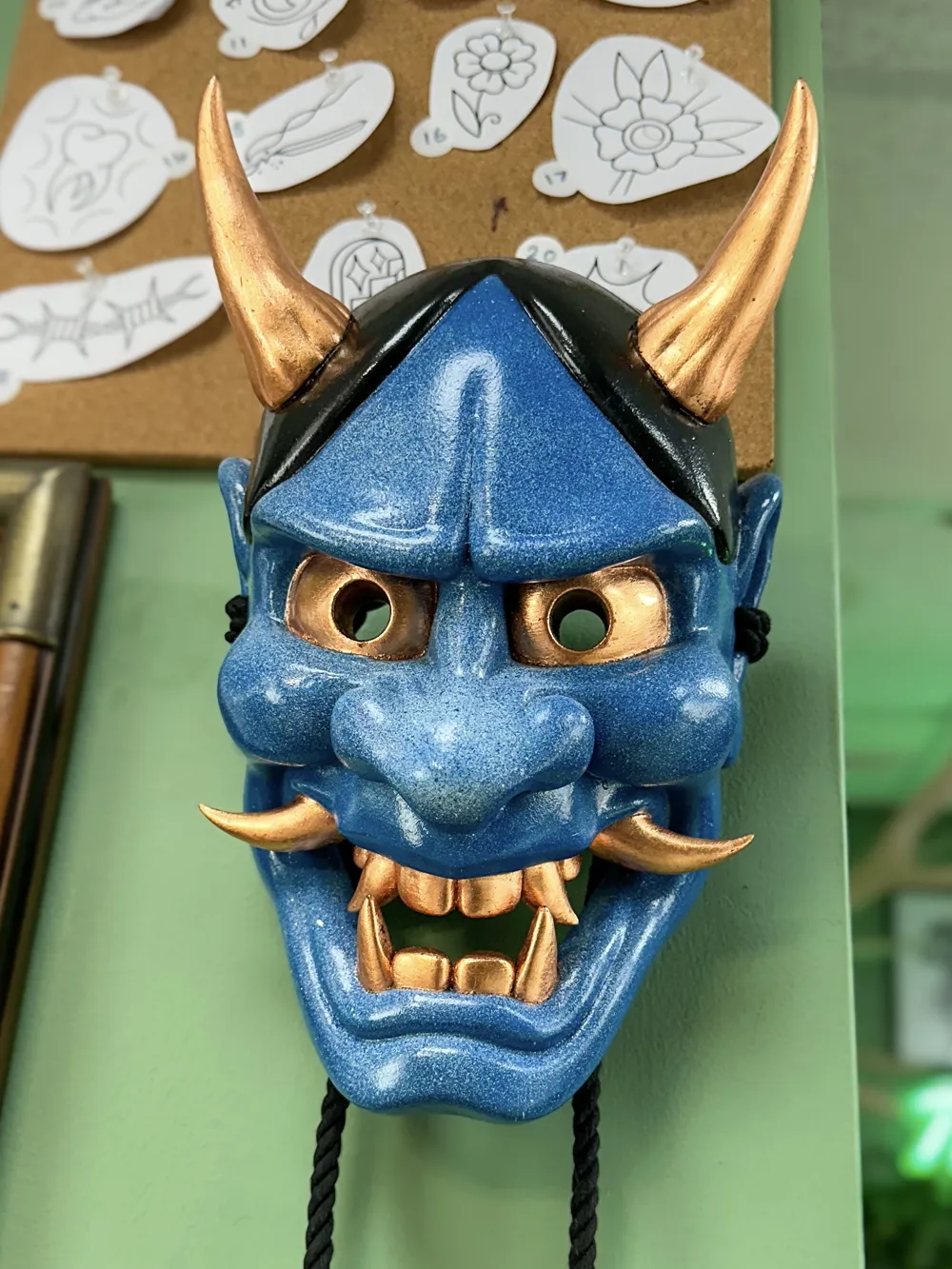 Hannya Demon Mask - Traditional Japanese Oni, photo 4 of 4 - Hannya Demon Mask - Traditional Japanese Oni Props & Cosplay