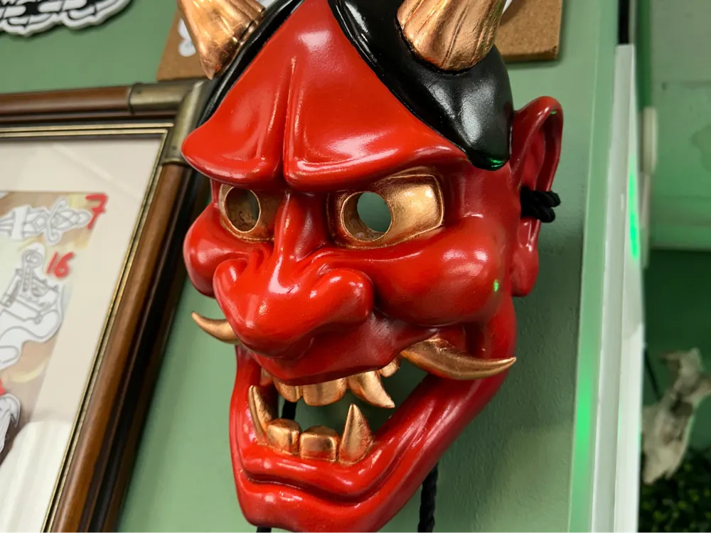 Hannya Demon Mask - Traditional Japanese Oni - Oni & Hannya Masks, in stock