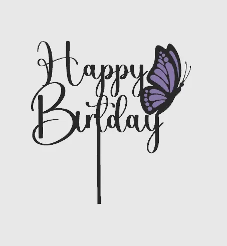 Happy Birthday butterfly, photo 3 of 4 - Happy Birthday butterfly Hobby & DIY