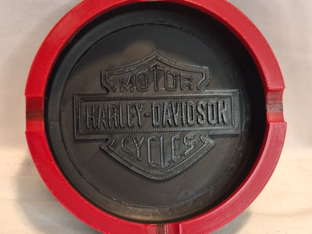 Harley-Davidson Ashtray Black/Red, another view - Bike & Scooty Accessories, harley davidson